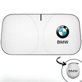 Foldable car sunshade with logo