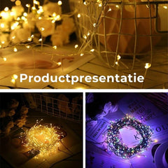 LED-Lichterkette aus Kupferdraht