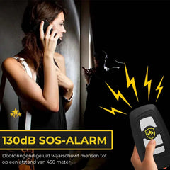 Voltic V77 3-in-1 Überspannungsschutz, Taschenlampe und Alarm-Schlüsselanhänger