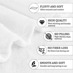 Weiche Fleecedecke mit Horrormotiven