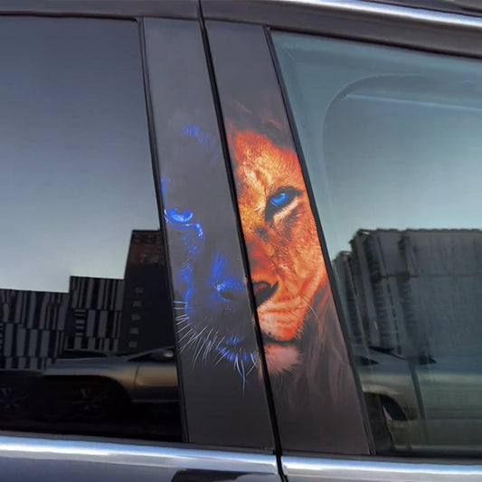 cool lion auto sticker