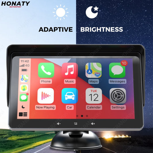 Aangesloten HD-scherm met CarPlay en Android Auto