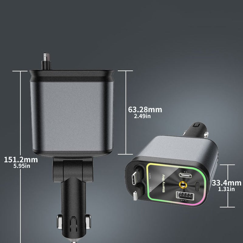Autolader met ausziehbarem-kabel