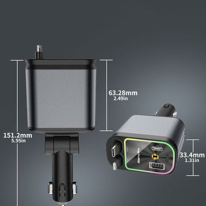 Autolader met ausziehbarem-kabel