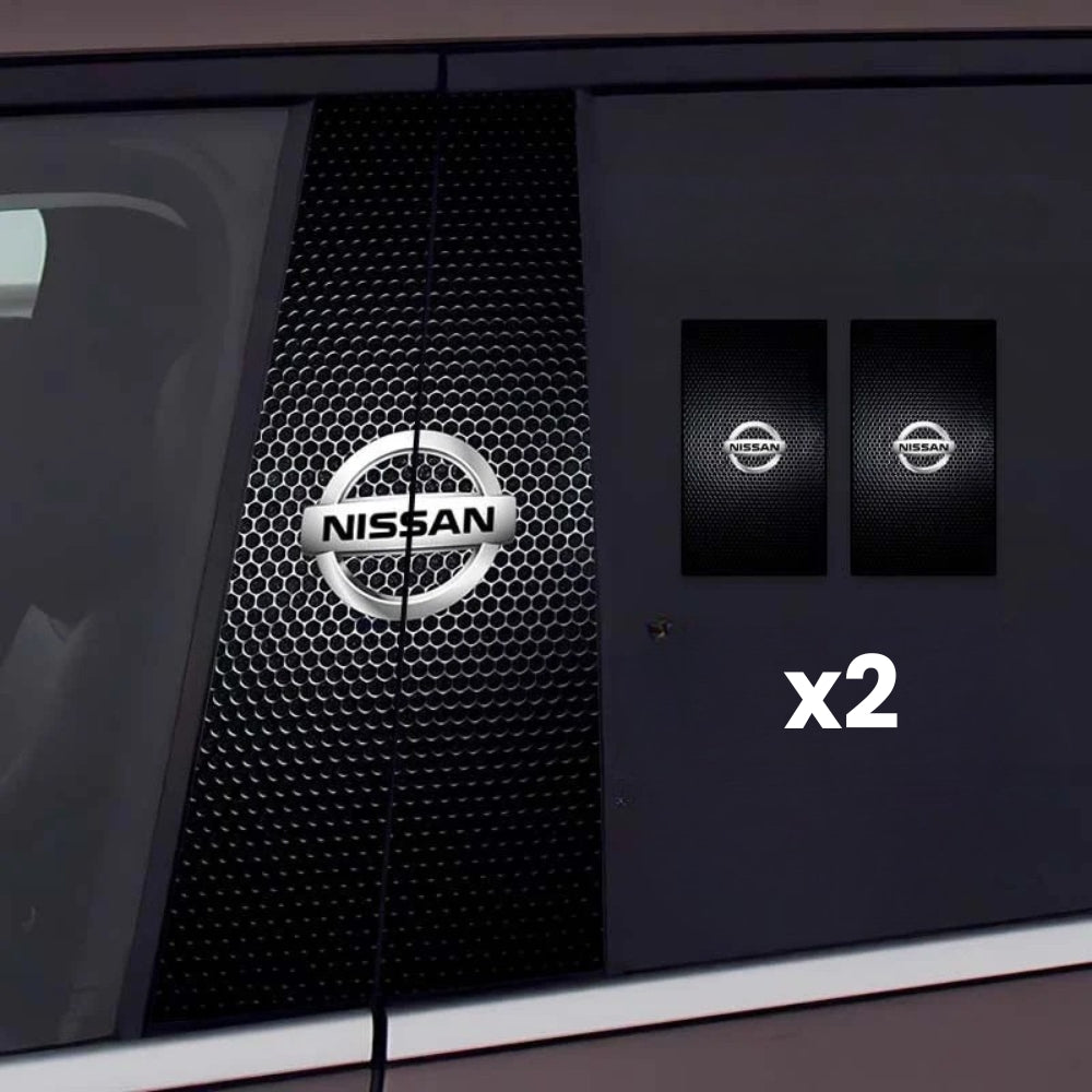 2 Stück Autofensteraufkleber mit Logo