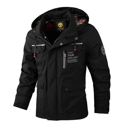 Wind- und wasserdichte Winterjacke für Herren 
