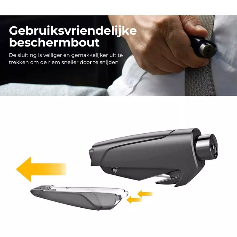 3-in-1 Autoveiligheid Kit Sleutelhanger
