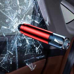 Emergency hammer + seat belt cutter