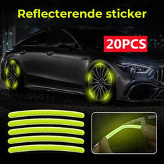 Leuchtende Auto-Radaufkleber (20 Stück)