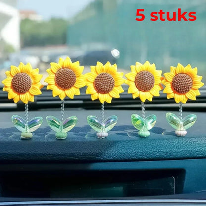 Sonnenblumen-Armaturenbrettdekoration (5 Stück)