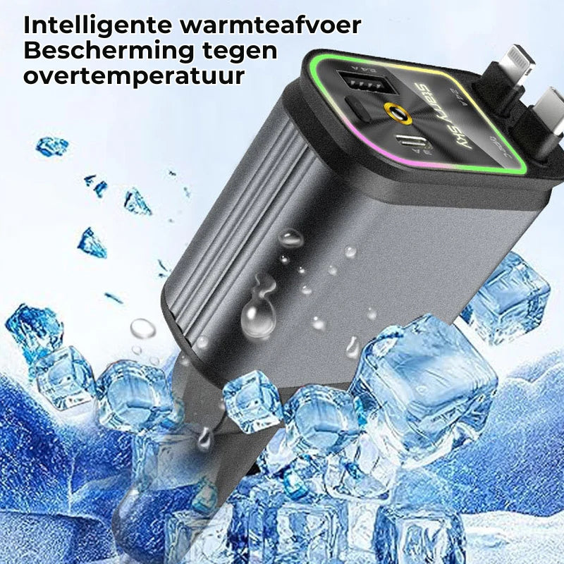 Autolader met ausziehbarem-kabel