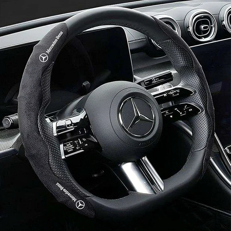 Lenkradbezug aus Wildleder