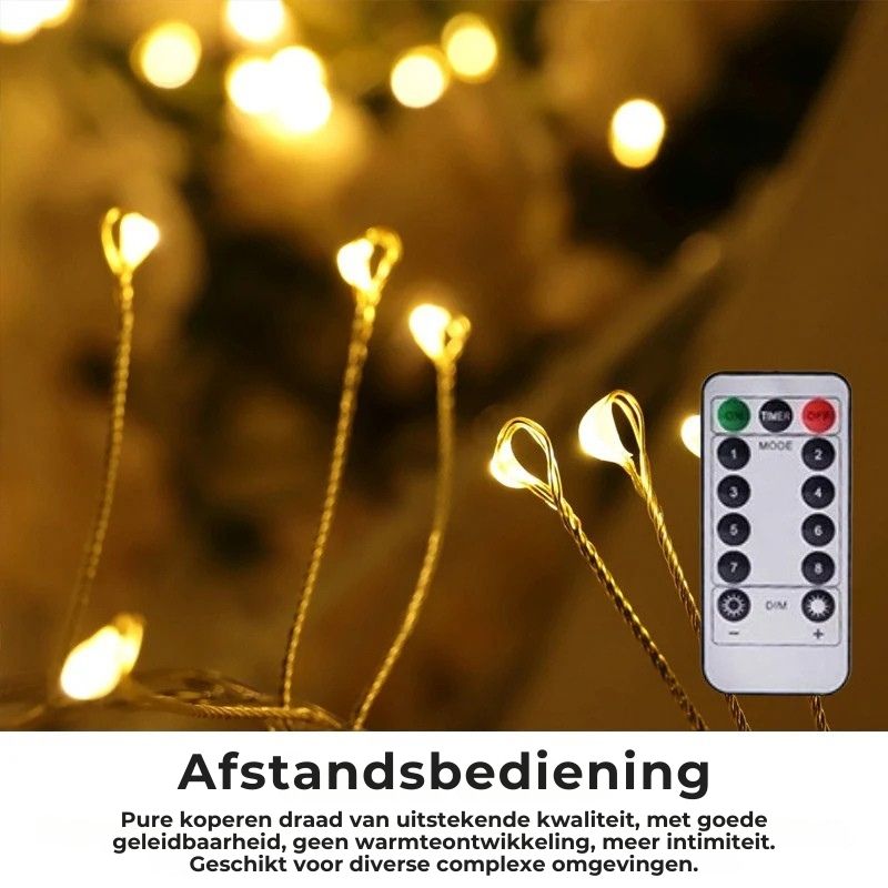 LED-Lichterkette aus Kupferdraht