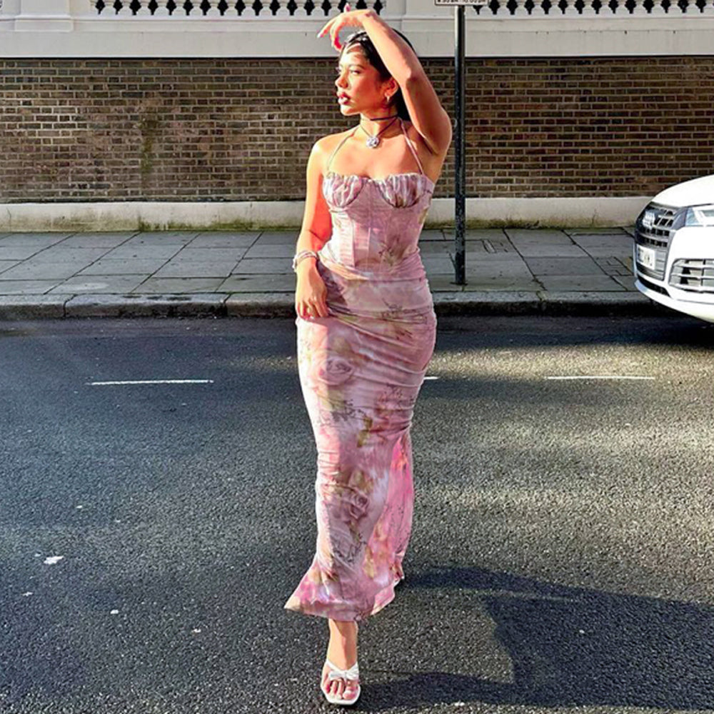 Sexy Hollow Lace Camisole Dresses Women Transparent Strapless Crop Tops