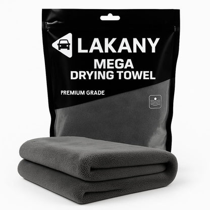 Mega drying towel - No wringing, no second passes