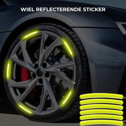 Leuchtende Auto-Radaufkleber (20 Stücke) 