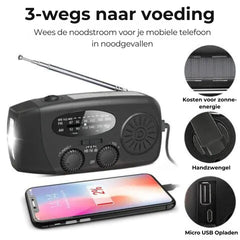 Multifunctionele nood- en werkradio