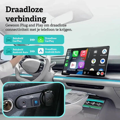 Ultra Cube draadloze CarPlay & Android Auto adapter