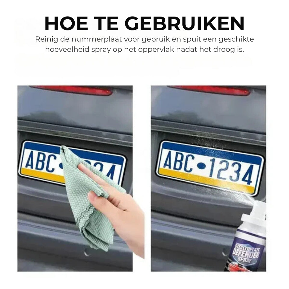 Reflektierendes Spray für Nummernschilder