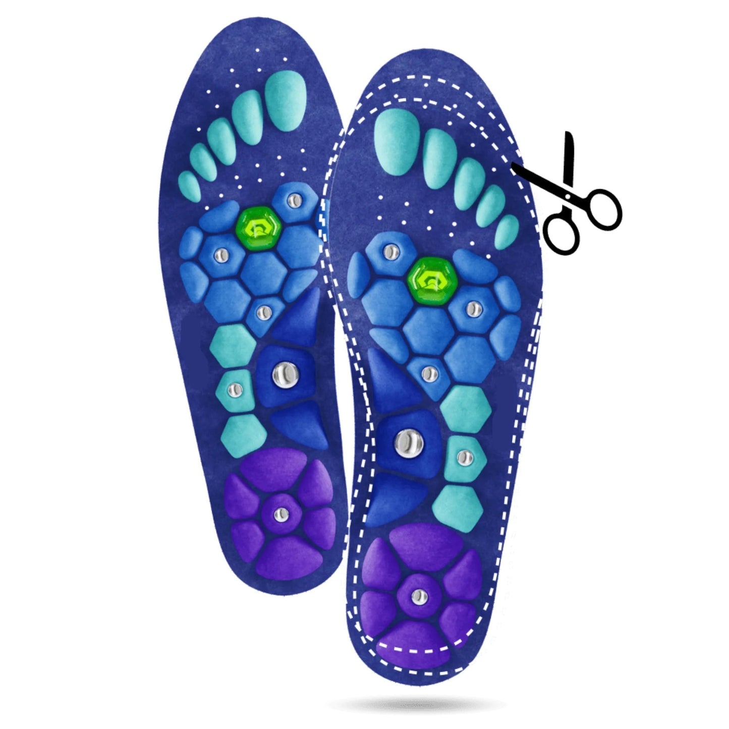 Druckpunkt Schuhsohlen-2 Stücke/Set