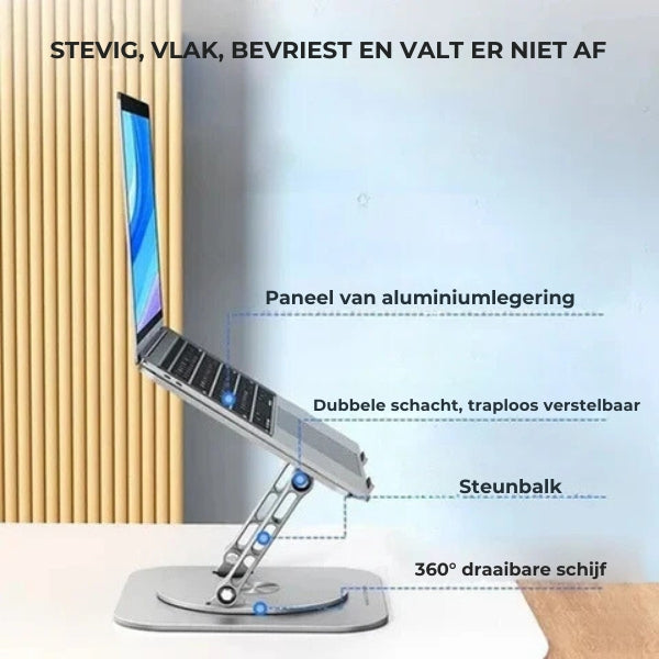 Laptopstandaard van aluminiumlegering