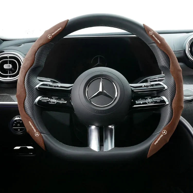 Lenkradbezug aus Wildleder