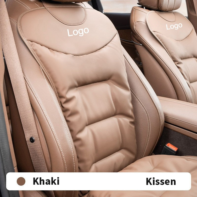 Autositzbezug aus Leder mit Logo