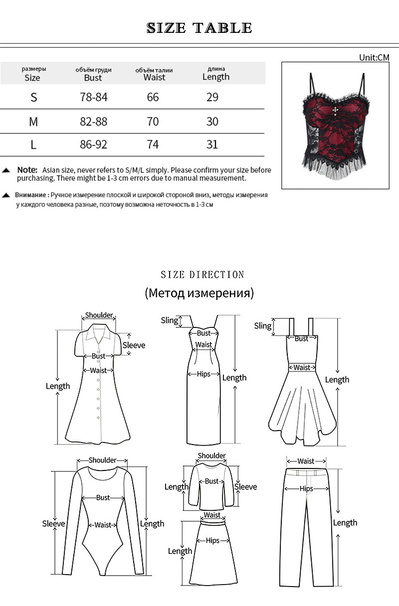 Women'S Transparent Sexy Lace Mesh Camisole For Crop Dark Style Backless Zipper Punk Corset Tops