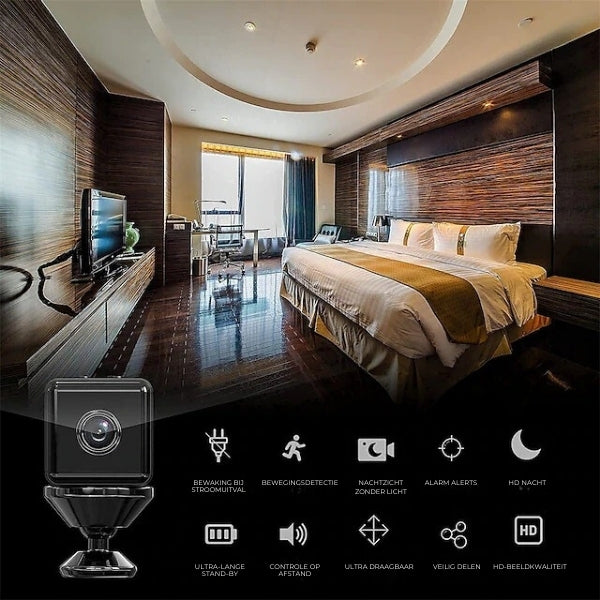 4K Ultra HD™ Minispioncamera + Gratis 32 GB SD-kaart