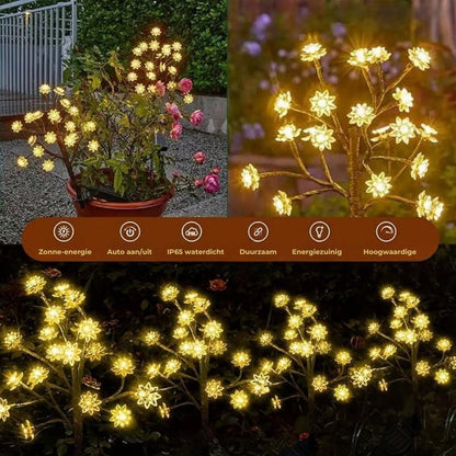 Solarbetriebene Kirschblüten-Gartenlampe