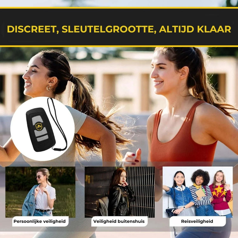 Voltic V77 3-in-1 Überspannungsschutz, Taschenlampe und Alarm-Schlüsselanhänger