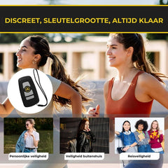 Voltic V77 3-in-1 Überspannungsschutz, Taschenlampe und Alarm-Schlüsselanhänger