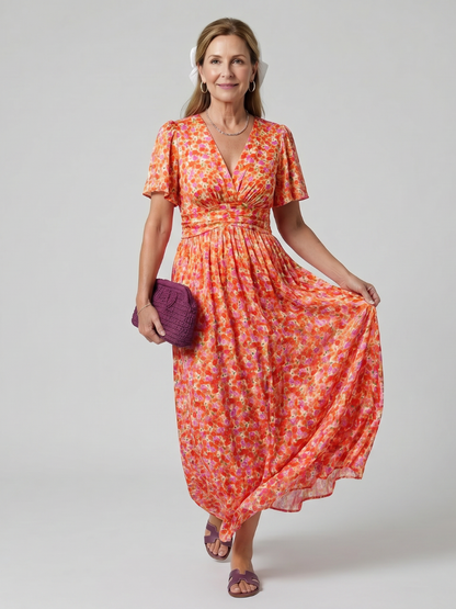 Hanna Midikleid Blümchenmuster – Ansicht 01