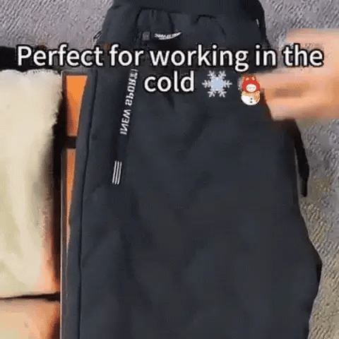 Unisex warme - mit Fleece gefütterte - wasserdichte Winterhose