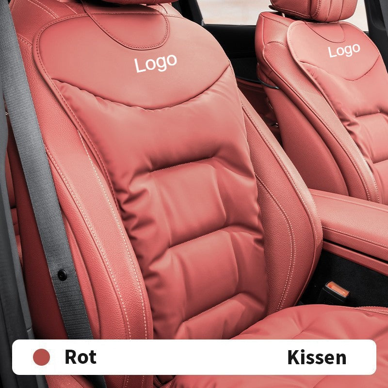 Leather Logo Car Seat Cover