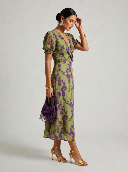 Michaela | Florales Midikleid