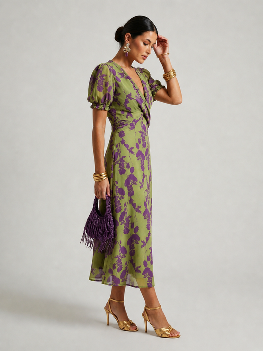 Michaela | Florales Midikleid