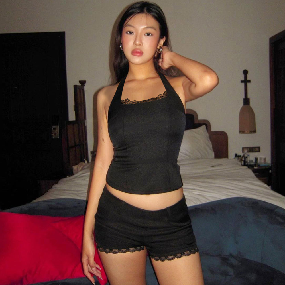 Women Casual Vest Short Crop Top Streetwear Female Knitting Tops Y2K Party Club Shirts