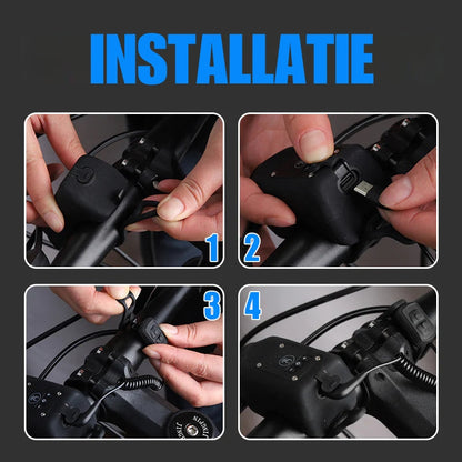 Wasserdichter Fahrradscheinwerfer mit Hupe für den Außeneinsatz