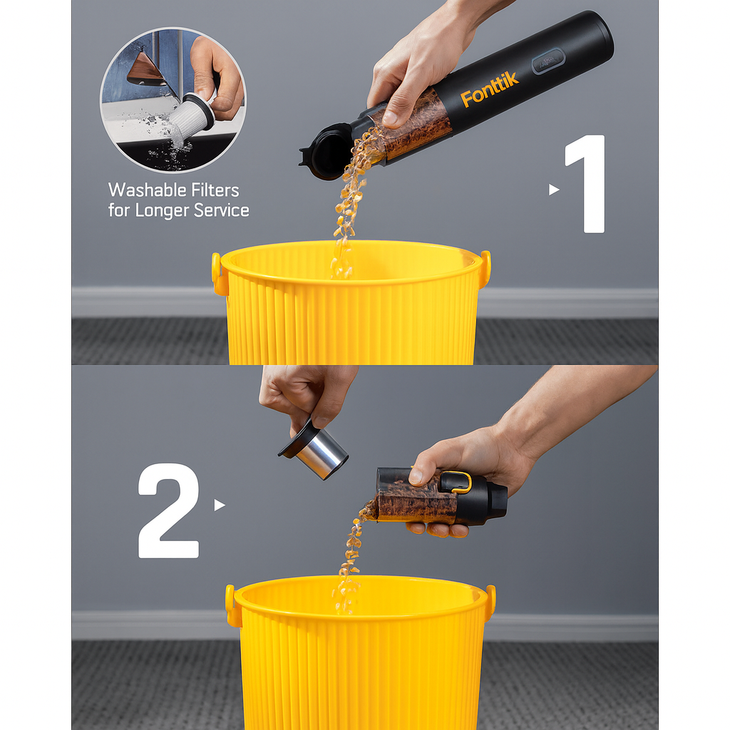 Tragbarer Mini-Staubsauger 12000 Pa mit Schnellladefunktion