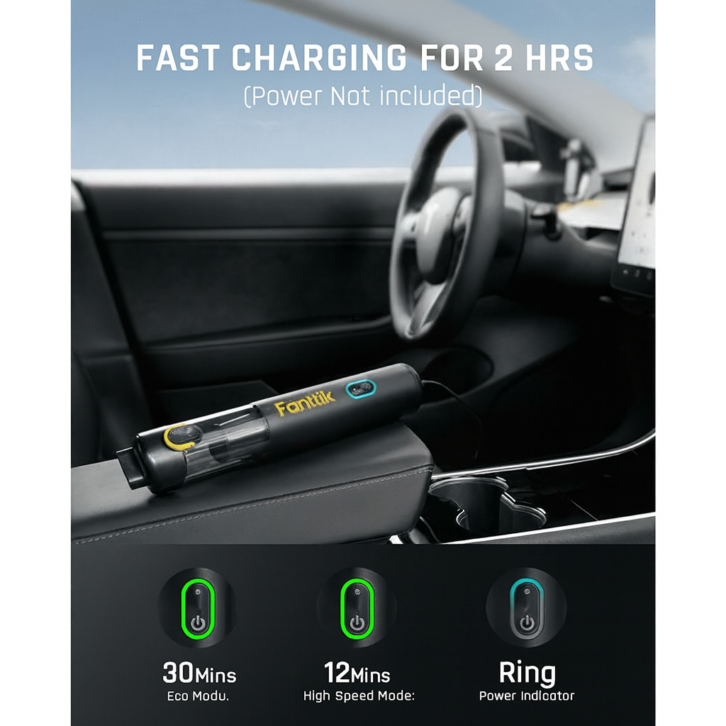 Tragbarer Mini-Staubsauger 12000 Pa met Schnellladefunctie