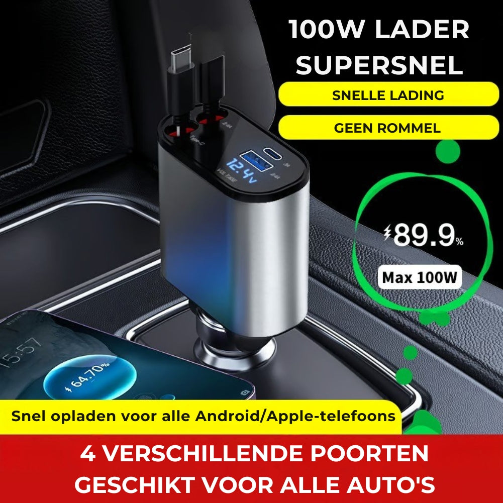 Schnelllade-Autoladegerät – für mehrere Geräte