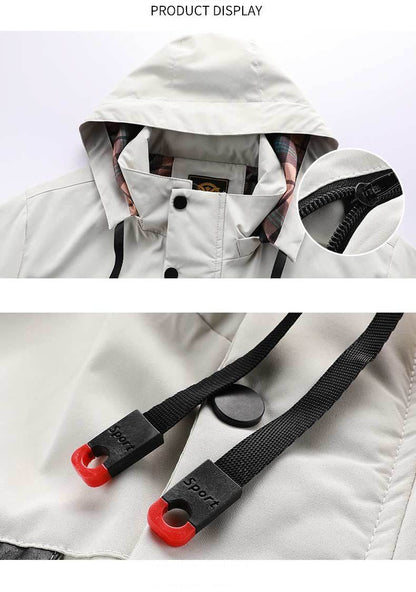 Wind- und wasserdichte Winterjacke für Herren 