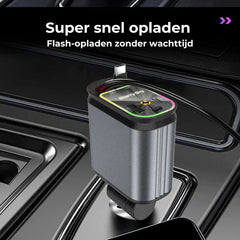 Auto-Ladegerät mit ausziehbarem Kabel