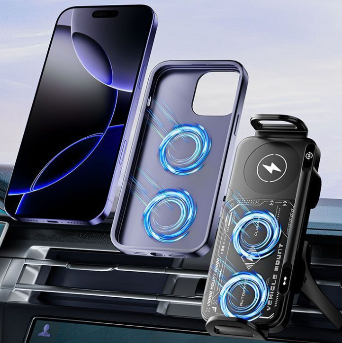 TechNova Car Mount Electric  Stand – Wireless Charging Compatible