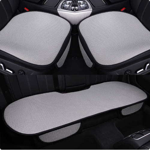 BreezeCore Silk Seat Cushion-Breathable Comfort & Storage Pocket