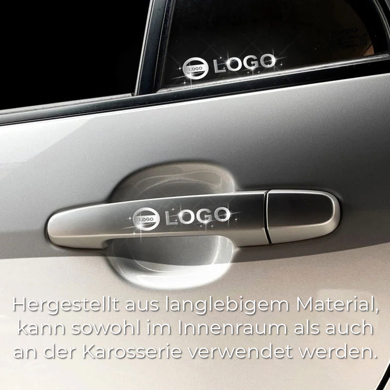 Luxuriöse Metallaufkleber