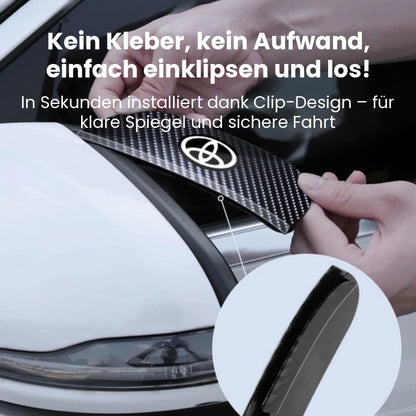 Clip-on-Regenschutz für Spiegel