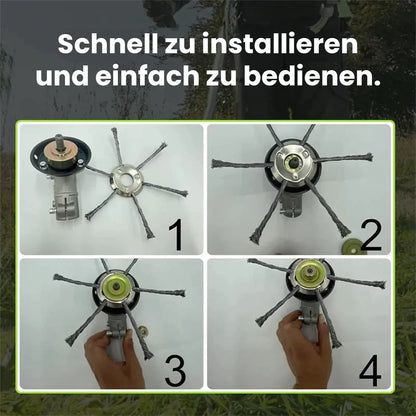 Grastrimmerkopf aus Stahldraht