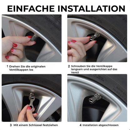 Metallventilkappe für Kraftfahrzeuge